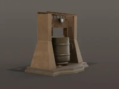 Foundry Low-poly 3D model