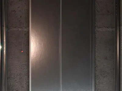 Concrete Elevator Shaft Tower 3D model