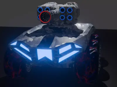 Light Tank Free low-poly 3D model