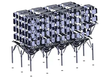 20MT Storage silos 3D model