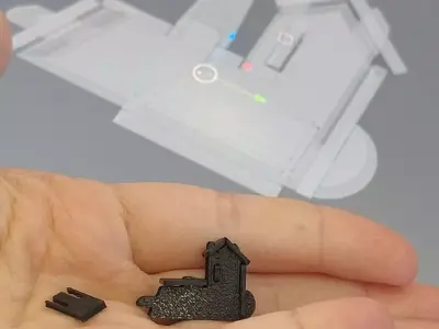 Magic Moving Card Train the Fidget Infinite Rail 3D print model
