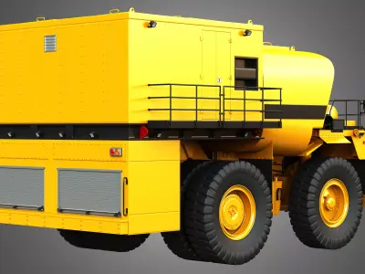 785D Fuel and Lube Truck 3D model