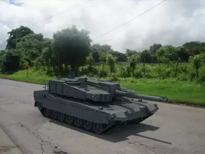 K 2 Black Panther  Low-poly 3D model