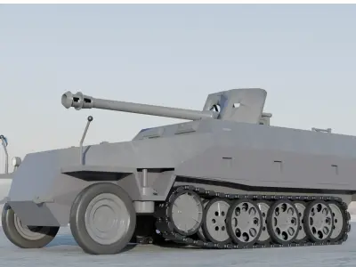 SDKFZ 251 Ausf D 3D model 3D model