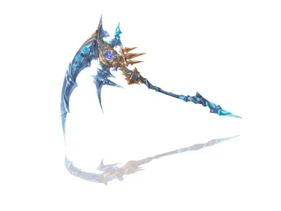 Sacred Scythe Low-poly 3D model