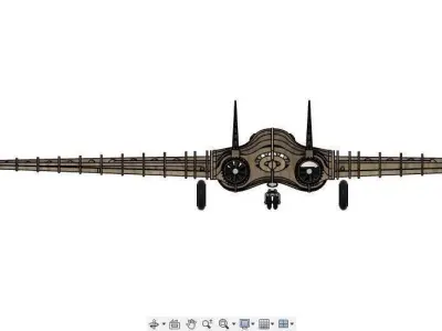 Northrop XP79b Flying Ram 3D model