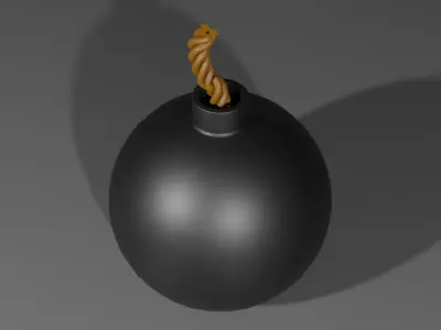 Bomb 3D model 3D model purchase