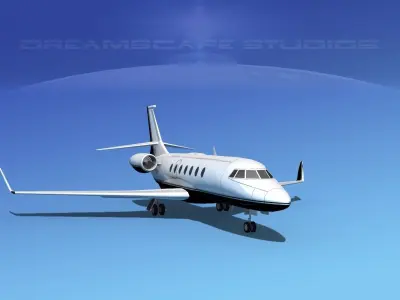 Dassault Falcon 2000 V04 3D model purchase