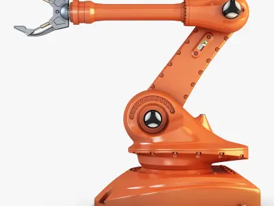 Industrial Robot Orange 3D model