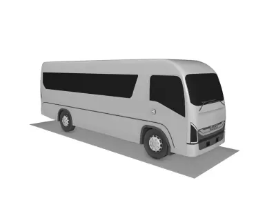 ISUZU NPR XD Microbus Modern Executive Shuttle Low-poly 3D model