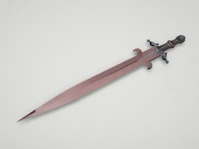 Game asset Noble Knights Wild-Skin Hilt Sword 3D model