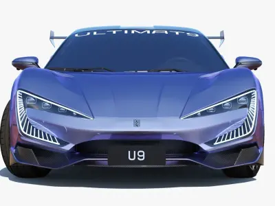 BYD YangWang U9 EV 2023  Low-poly 3D model