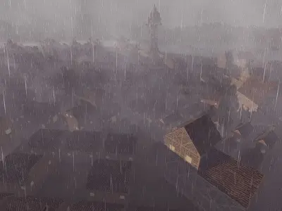 Medieval Castle 3D model 8