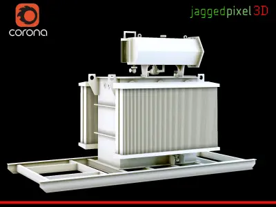 Electrical Transformer Mini-Substation by Reliable Transformers 3D model