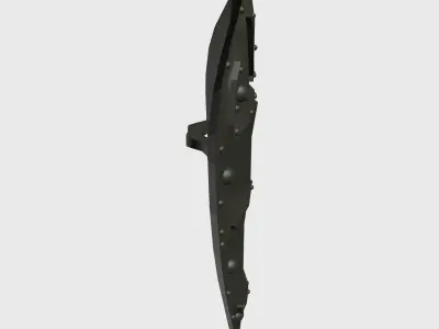 SHIELD scissor blade Low-poly 3D model