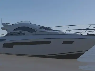 Yacht 3D model purchase