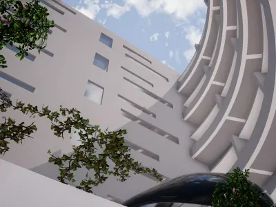 Commercial building 3D model buy