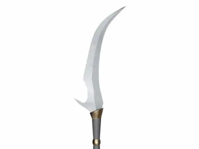 Double sword 7 Low-poly 3D model