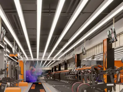 Gym Modern Design 3D model purchase