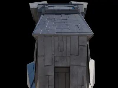 dune Atreides spaceship 3D model