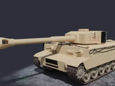 Tank Tiger I 3D model purchase