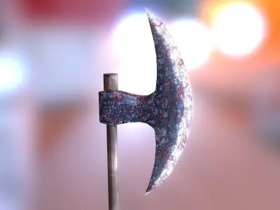 Grand Axe Low-poly 3D model
