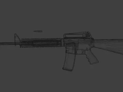 M16A3 ar - rifle Low-poly 3D model purchase