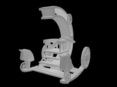 Minbo Rocking Chair Low-poly 3D model