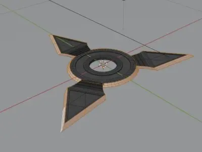 Shuriken Ninja Stars  Ninja Weapons 3D model