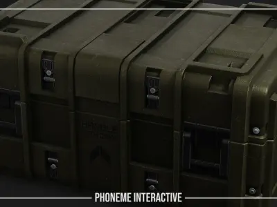 Military Case - Game Ready Tactical Crate with 4K PBR Textures Low-poly 3D model