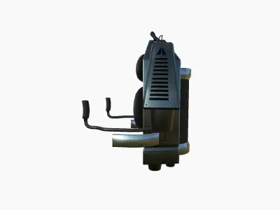 Jetpack G06 Chrome - SciFi Character Design Low-poly 3D model
