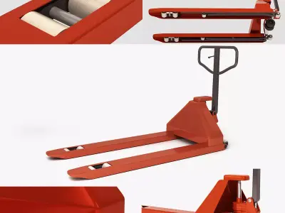 Manual pneumatic loader Low-poly 3D model