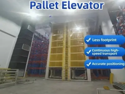 2Ton Vertical Freight Platform  Pallet Cargo Lift Elevator 3D model