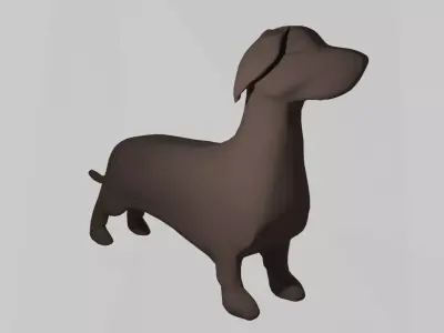 Dachshund dog Free 3D model