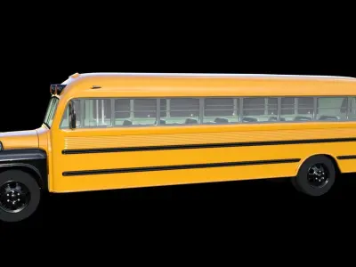 1957 School Bus for DAZ 3D model