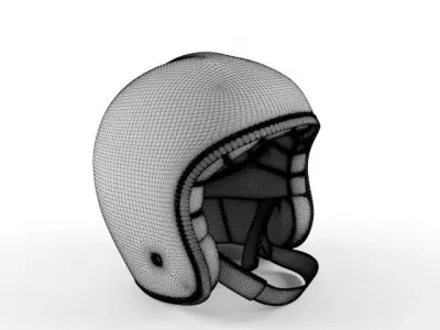 Helmet 3D Motorcycle for Hard Hat Helm Low-poly 3D model