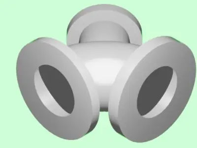 Steam Valve Elbow Free 3D model
