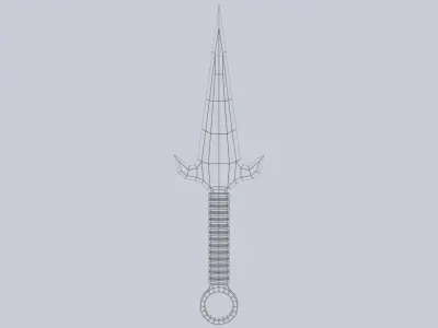 Kunai Low-poly 3D model shop