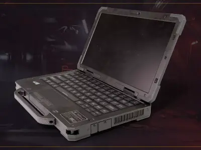 Tactical laptop Low-poly 3D model purchase