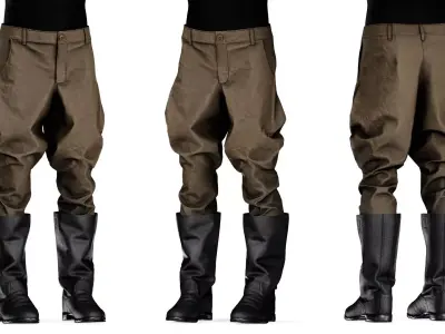 SOVIET UNIFORM M69 Low-poly 3D model