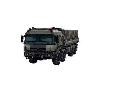 Military Logistics Transport Truck Heavy Duty Cargo Vehicle 3D model