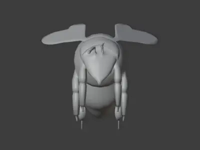 Bee Soldier Free low-poly 3D model