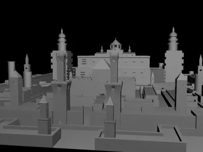 fictive Castle 3D model