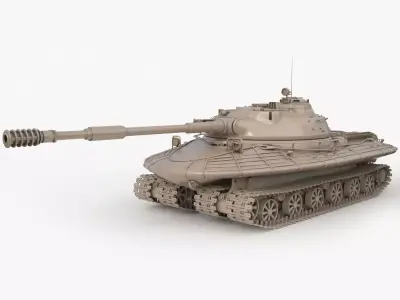 Tank Object 279  Clay  Vray 3D model