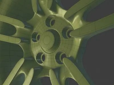 3D model rim wheel part8 3D model