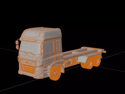 DAF CF Box Truck 2020 3D model