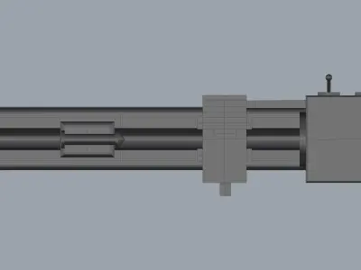 Lathe Machine with DRO 3D model