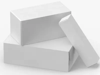 Cardboard Box Set 01 06 3D model