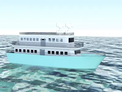 Watercraft ship 3D model
