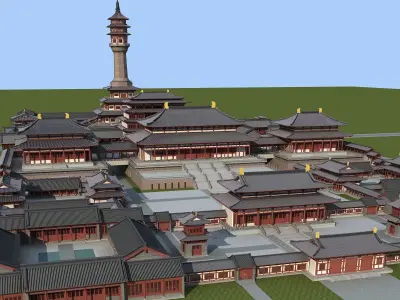 Ancient Chinese architecture 3D model order